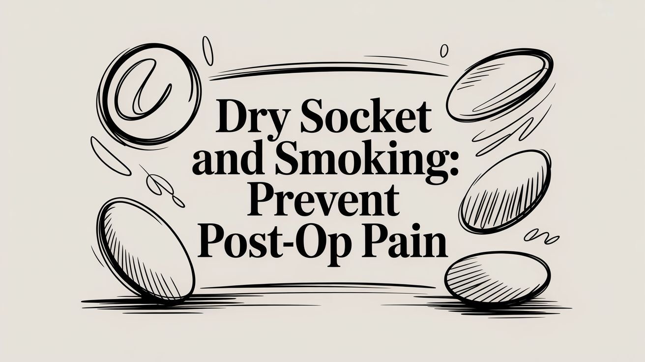 smokeless tobacco dry socket risk snus alveolar osteitis  (ALVEOLAR OSTEITIS)  WHY IT HURTS  WHAT IS DRY SOCKET? A post-extraction condition caused by premature loss or disintegration of the blood clot, leading to exposed bone Dry Socket After Tooth Extraction: